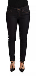 Blue Cotton Stretch Slim Fit Denim Jeans