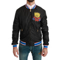 Black Polyester Bomber