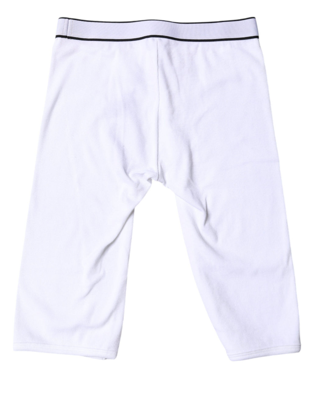 White Logo Cotton Cropped Tights Underwear