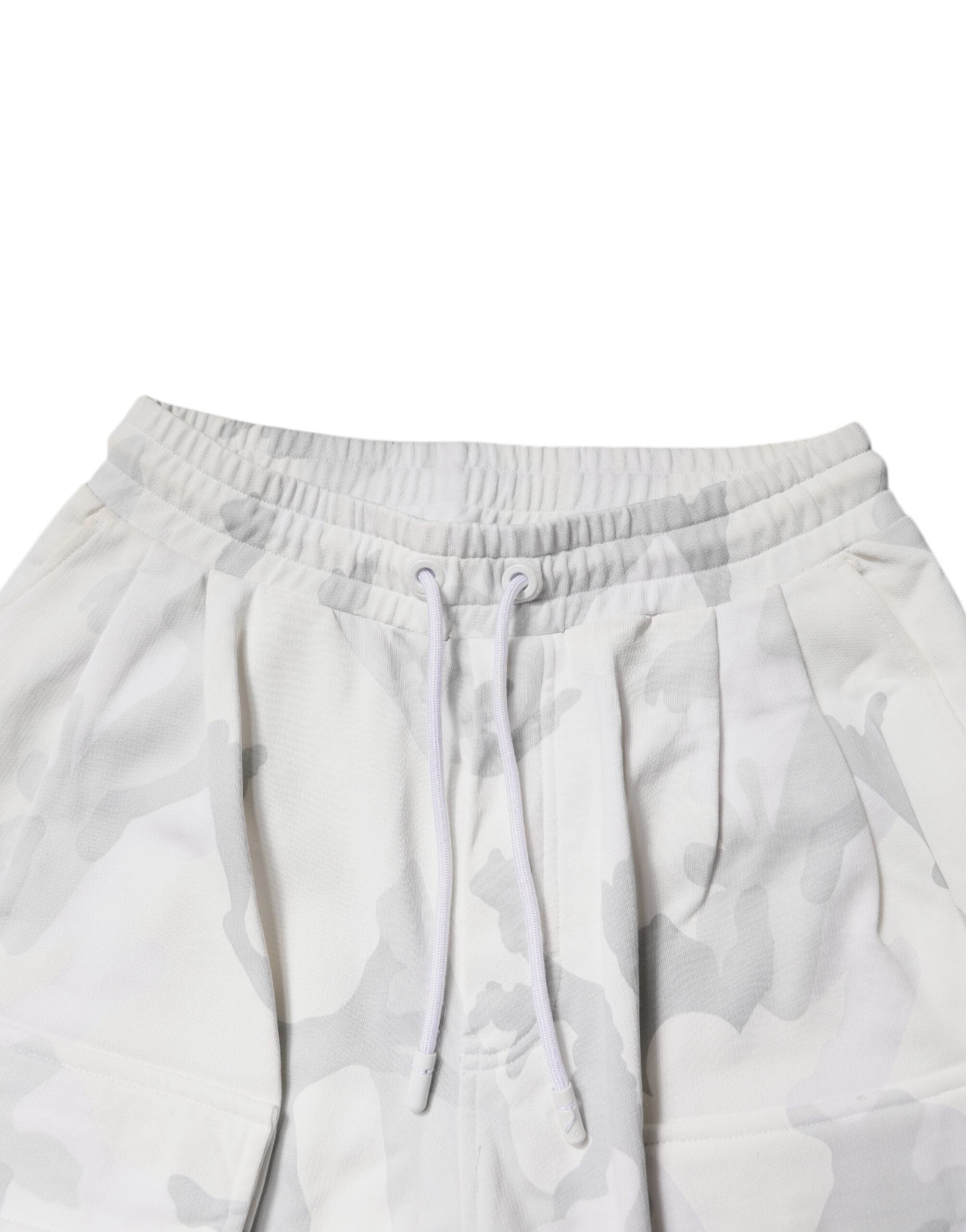 White Camouflage Cargo Jogger Sweatpants Pants