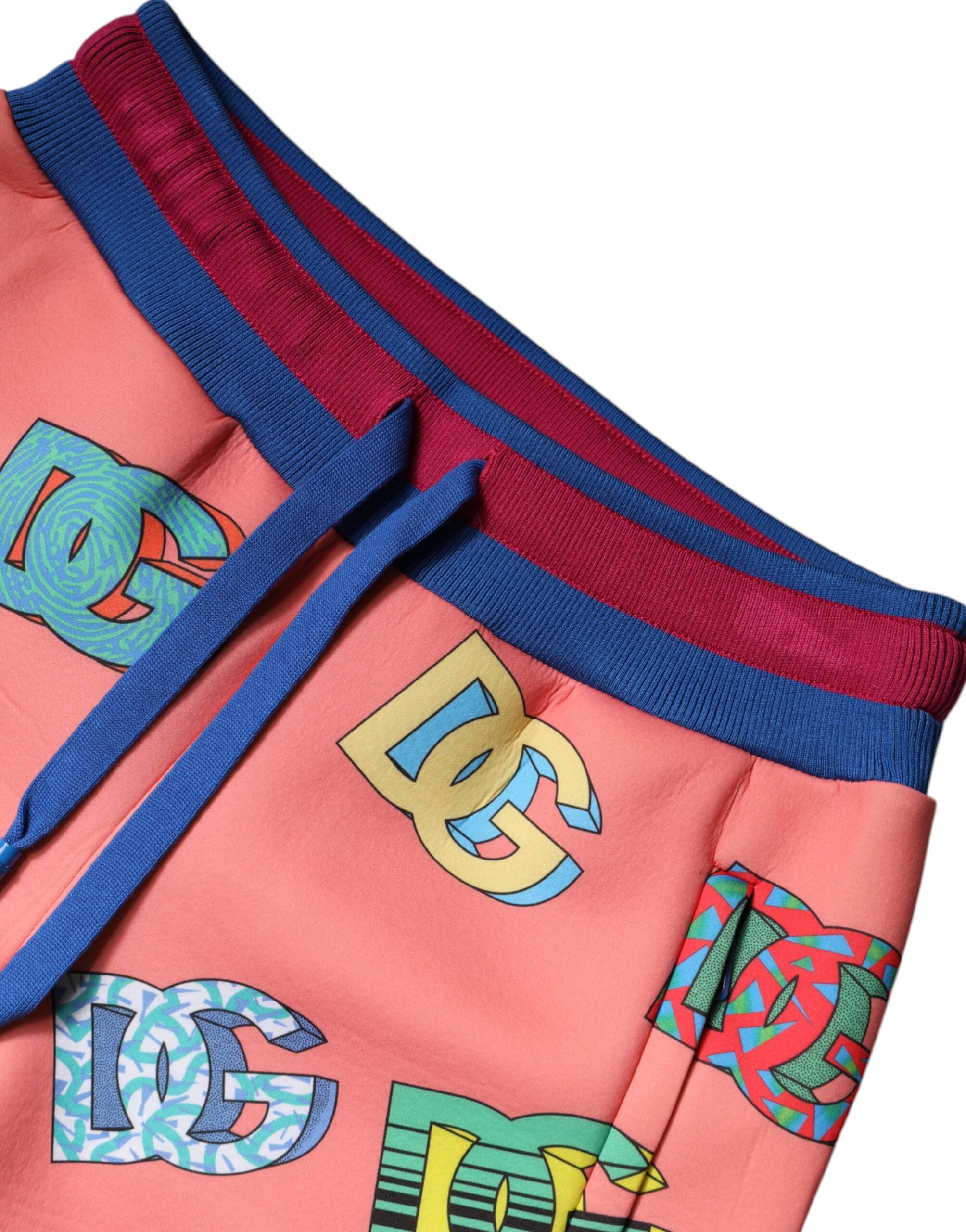Pink Logo Monogram Jogger Sweatpants Pants