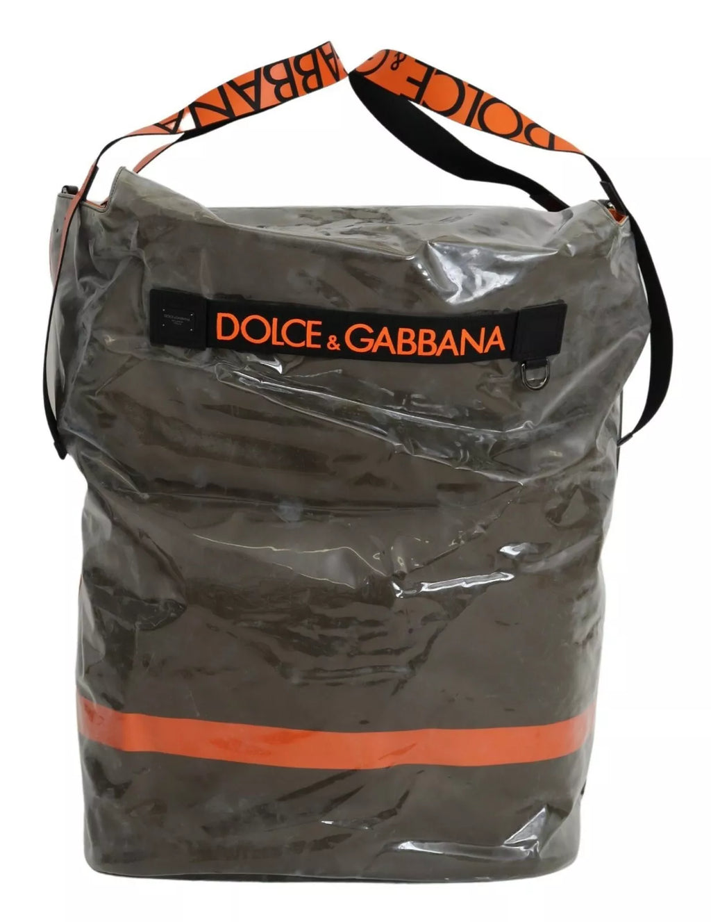 Green Fashion Expression Oversized Plastic Tote Bag