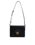 Black Calfskin Leather Shoulder Strap Bag