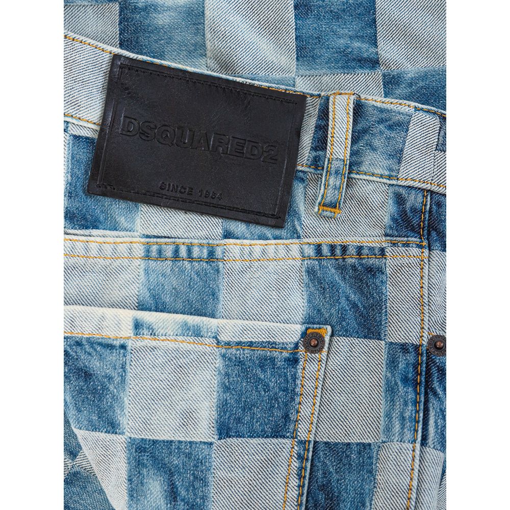 Blue Cotton Relaxed Fit Jeans