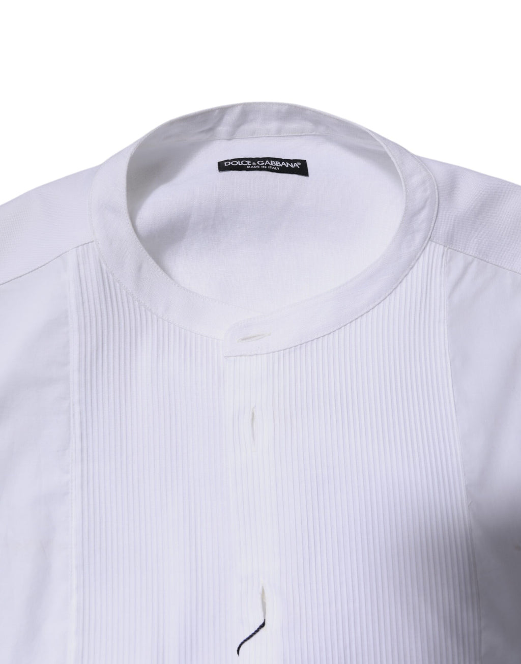 White Cotton Button Down Long Sleeves Shirt