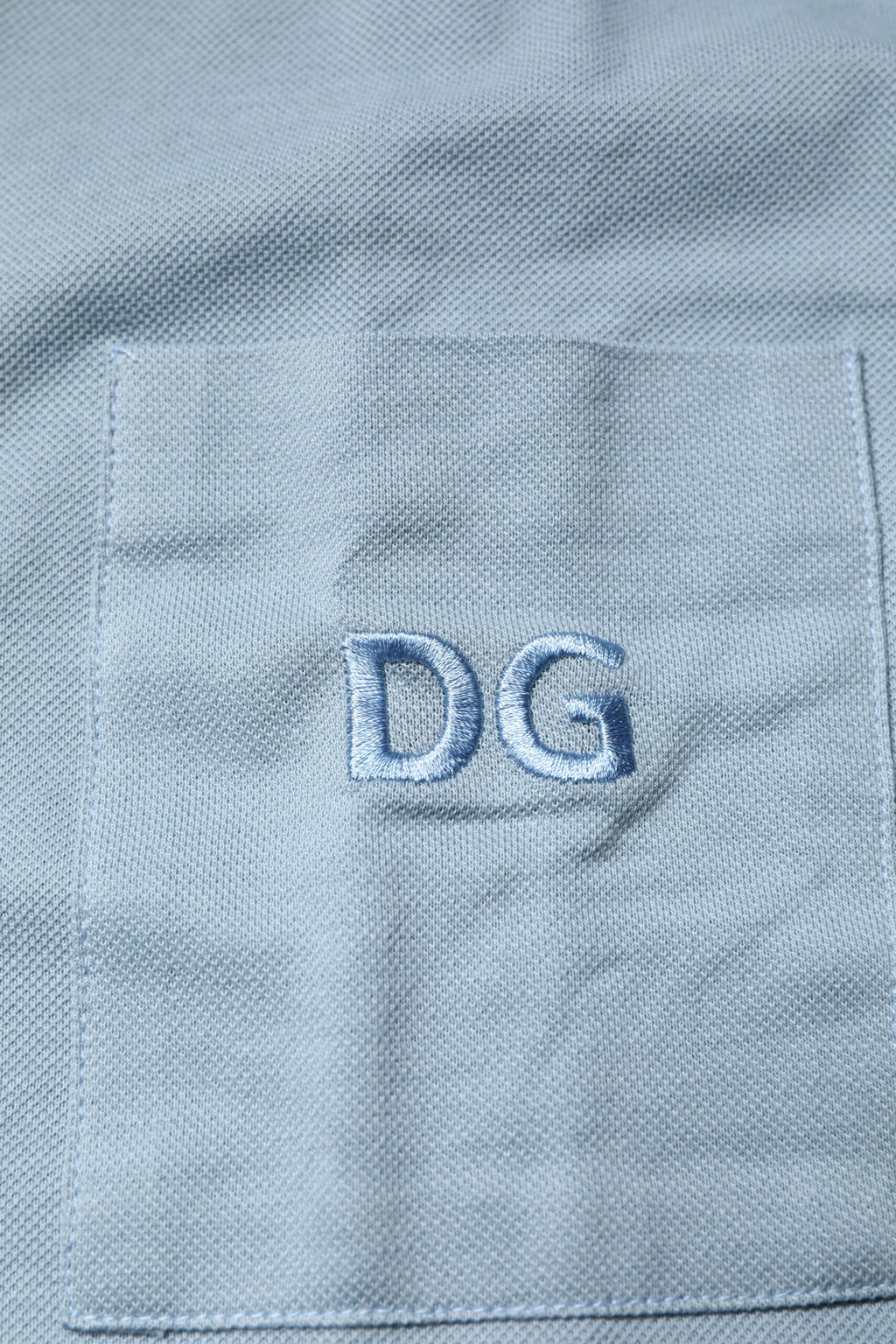 Blue Cotton Button Down Casual Men Polo Shirt