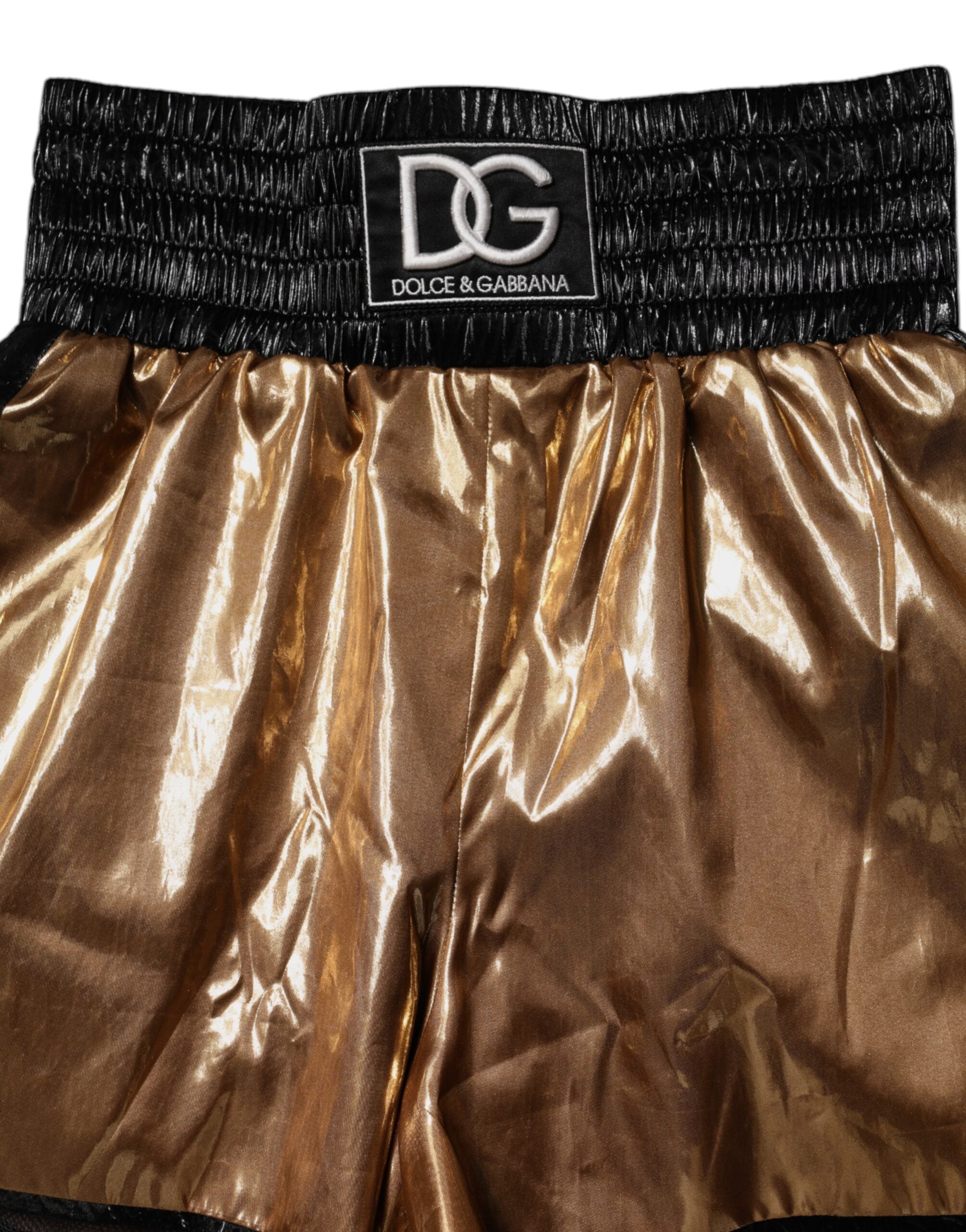 Metallic Gold High Waist Women Hotpants Short