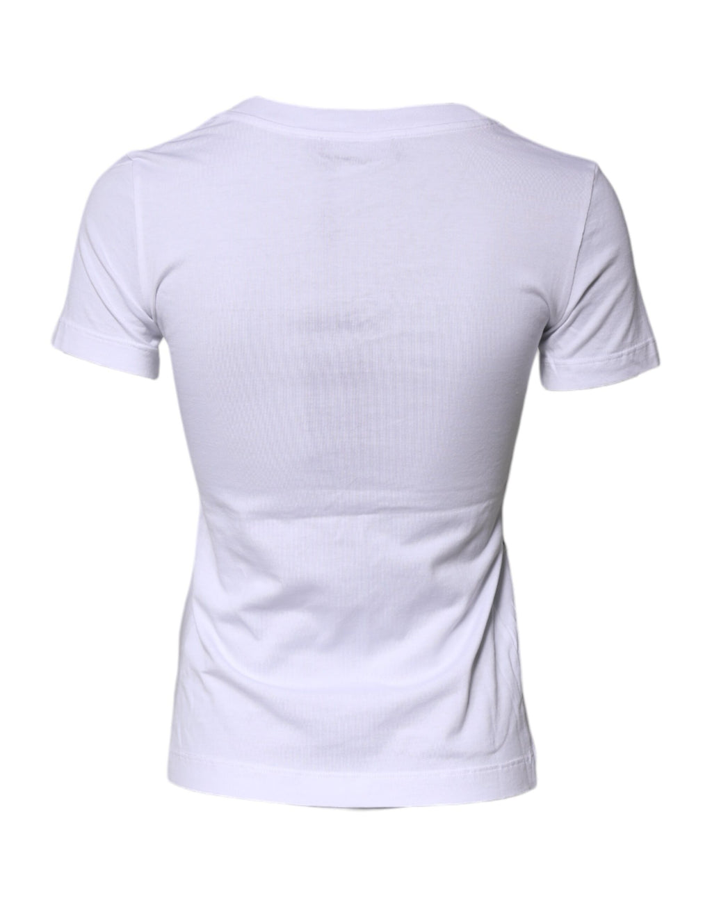 White Floral Print Cotton Crew Neck T-shirt