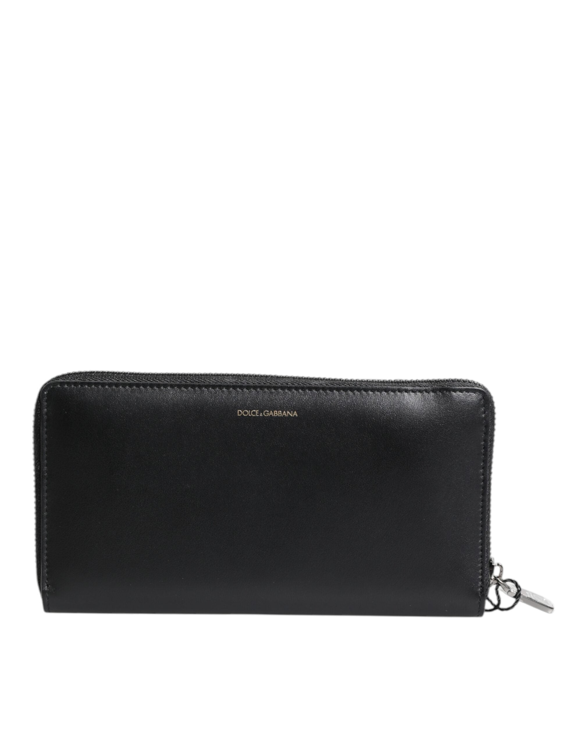 Black Blue Exotic Leather Embossed Continental Wallet