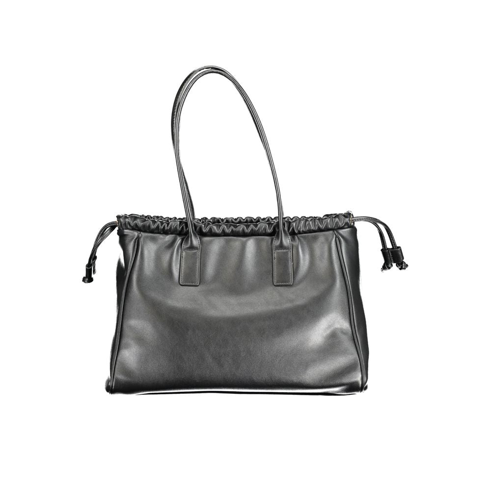 Black Polyurethane Women's Bag