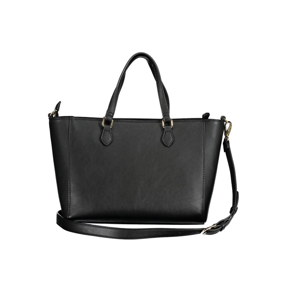 Black Polyurethane Women's Bag