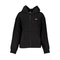 Black Cotton Women Sweatshirt