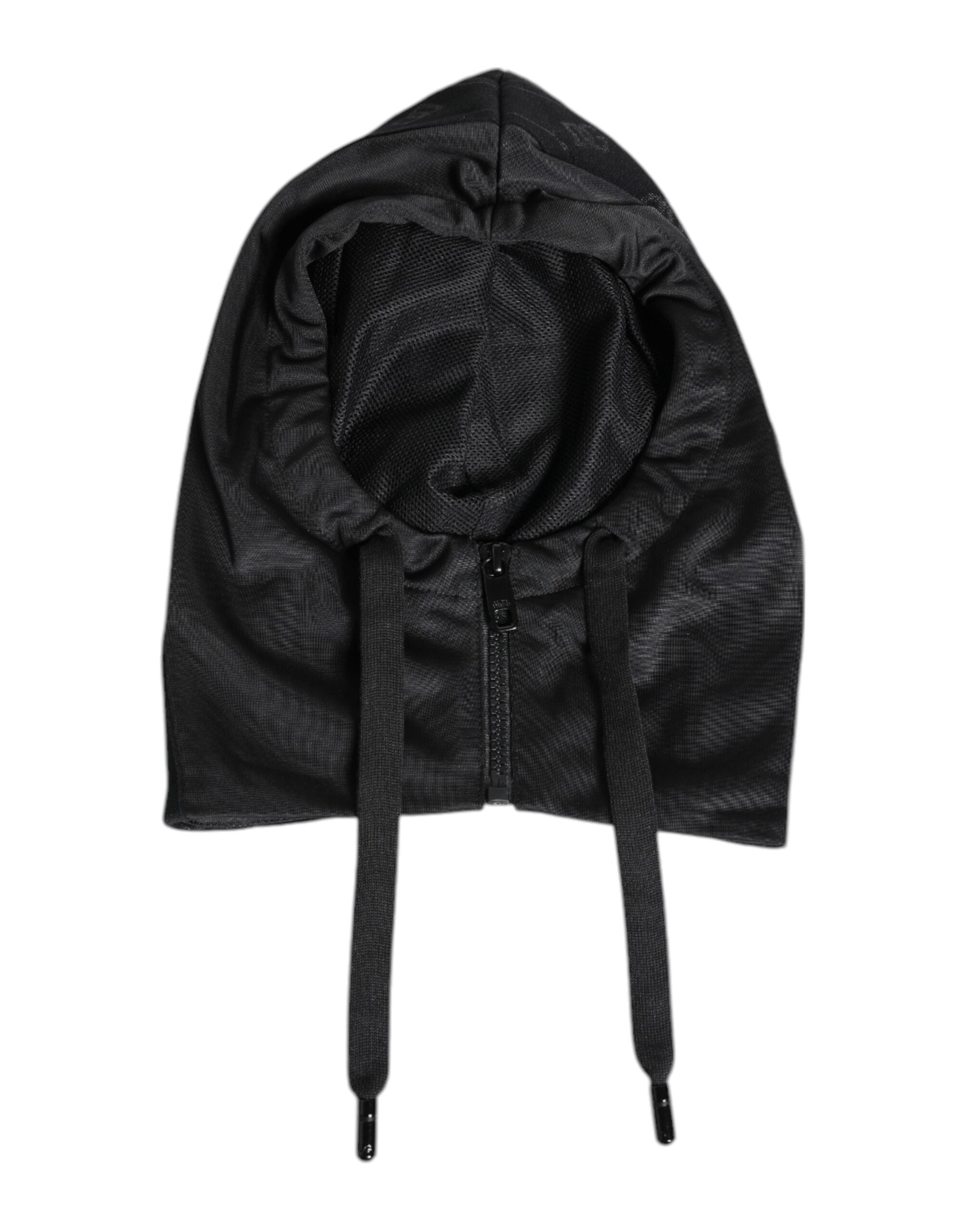 Black Polyester Whole Head Wrap Hat