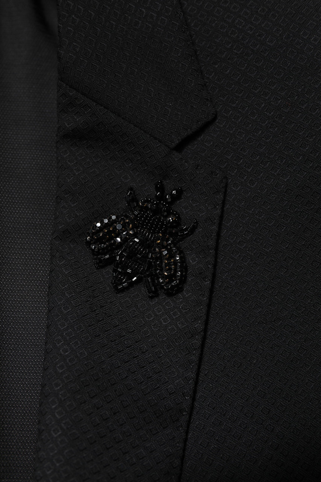 Black Wool Single Breasted 2 Piece Suit