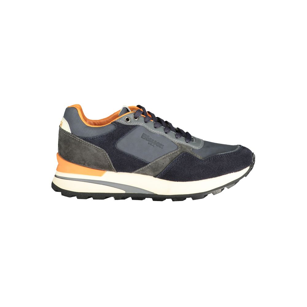 Blauer Polyester-Sneaker
