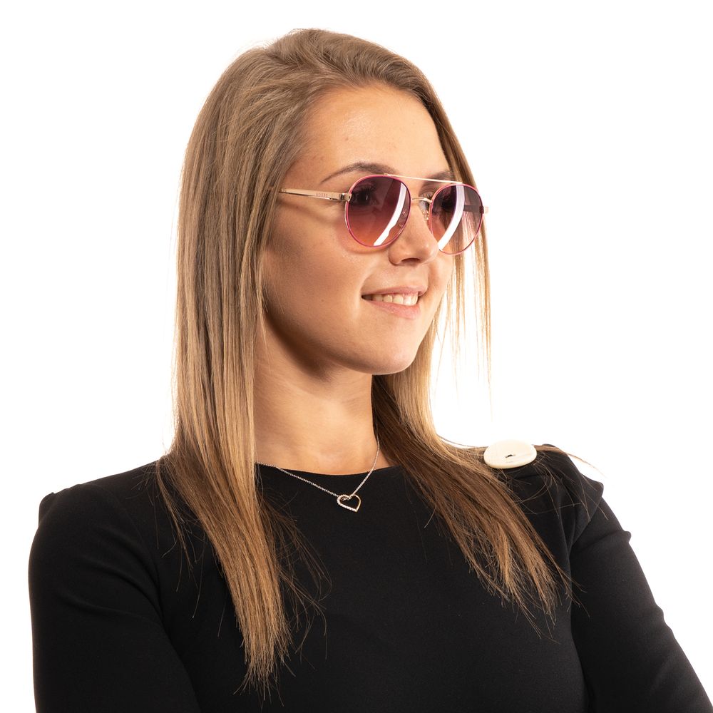 Pink Metal Sunglasses