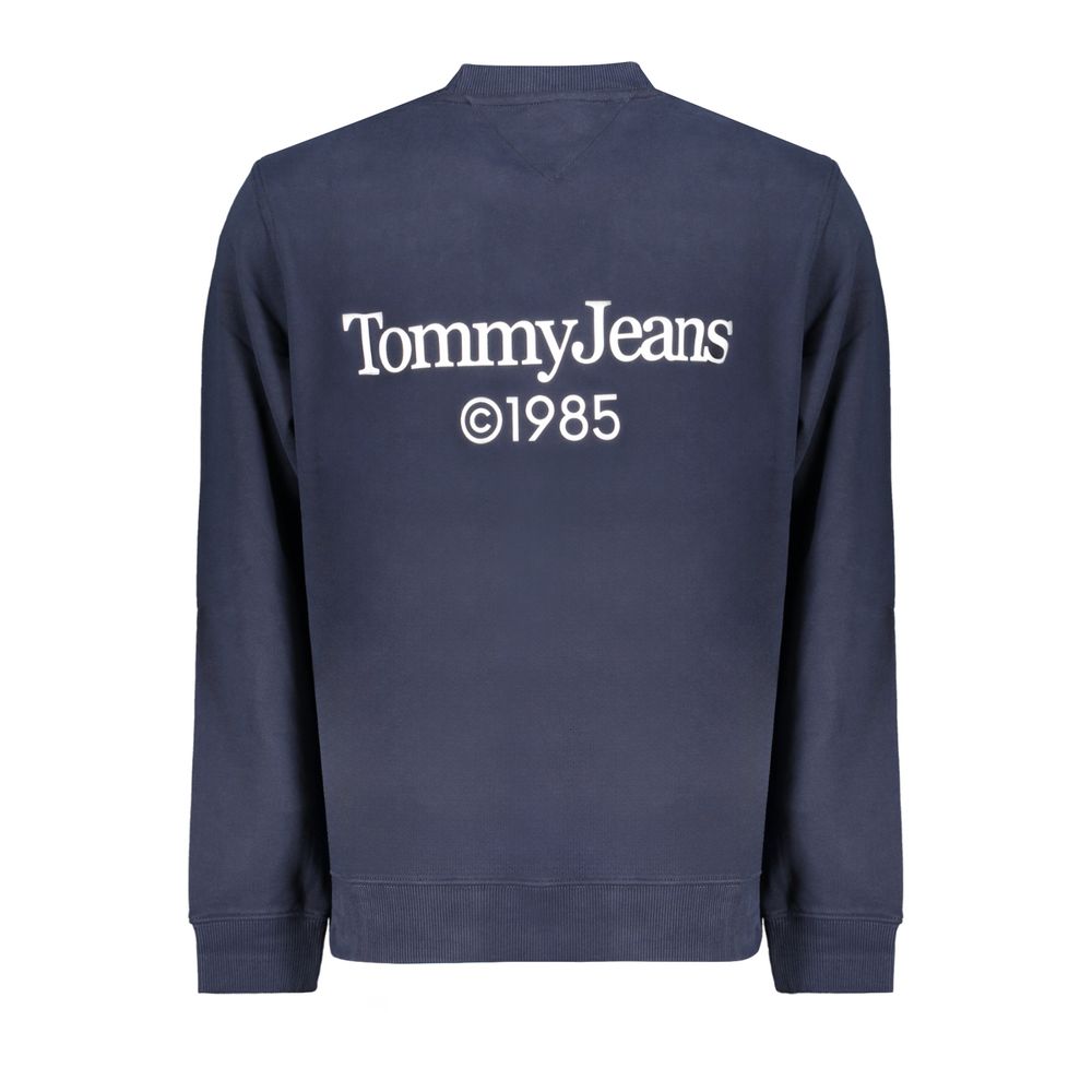 Blue Cotton Men Sweatshirt