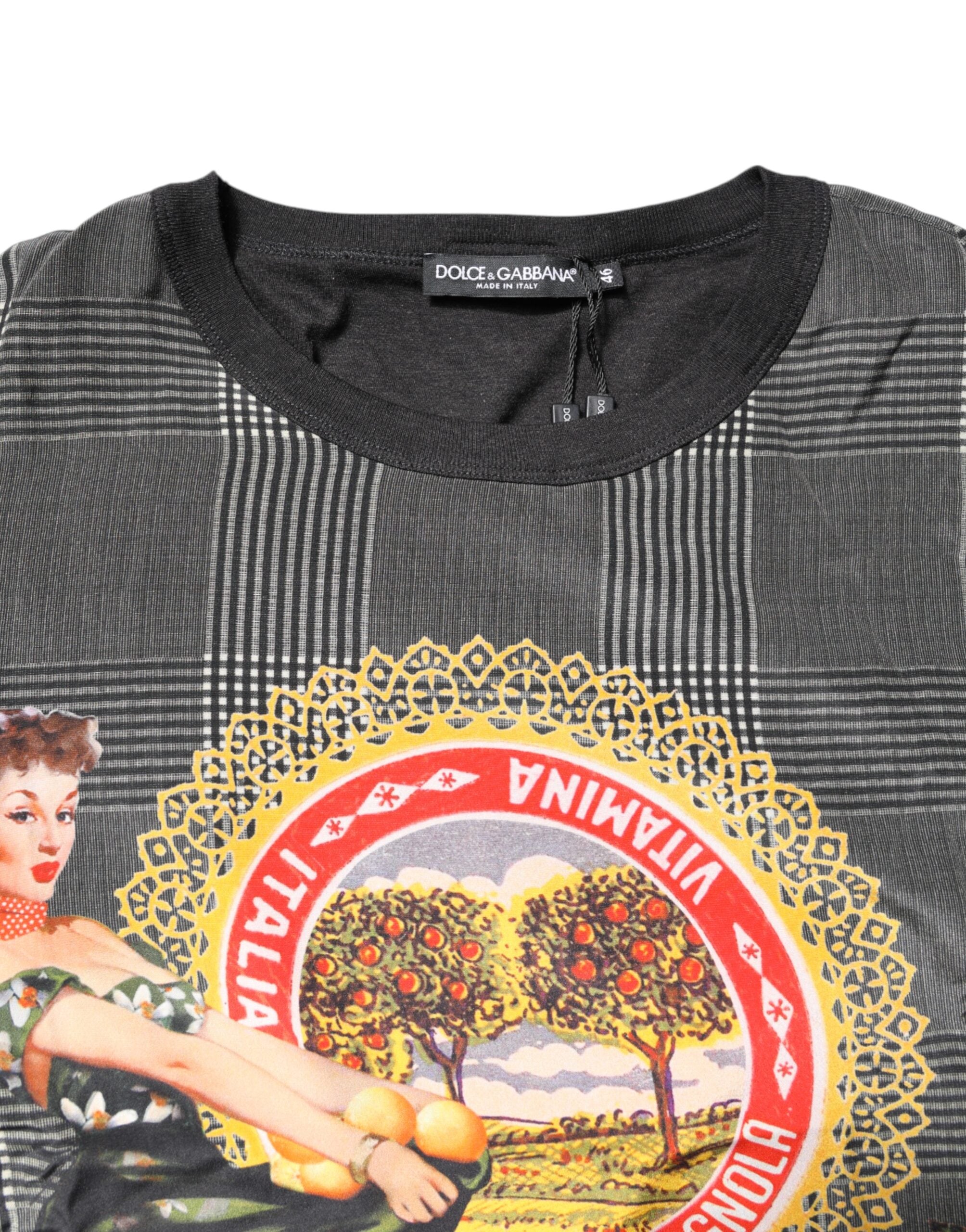 Black White Graphic Print Short Sleeve T-shirt