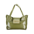 Green Polyurethane Women's Bag