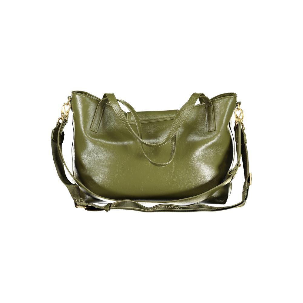 Green Polyurethane Women's Bag