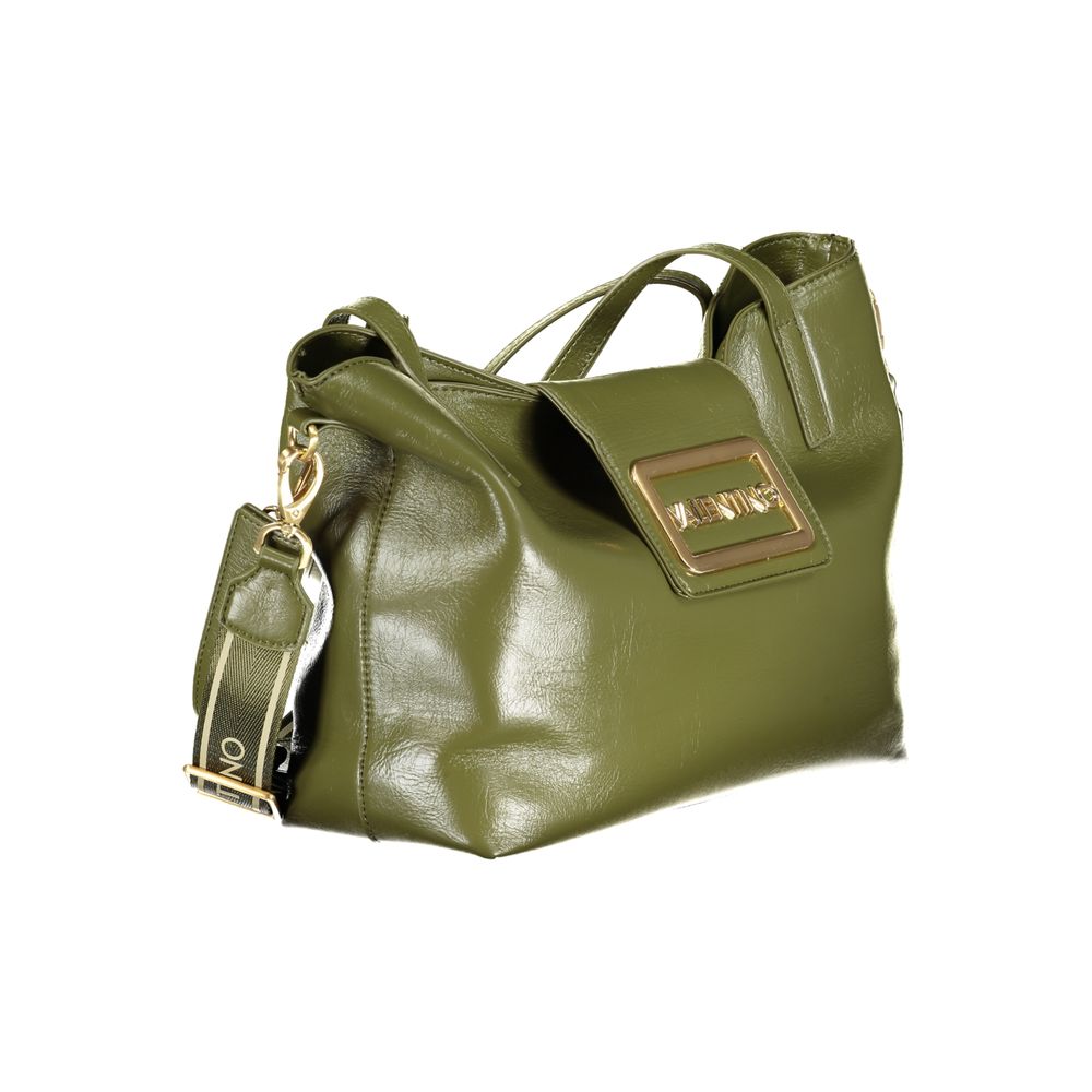 Green Polyurethane Women's Bag