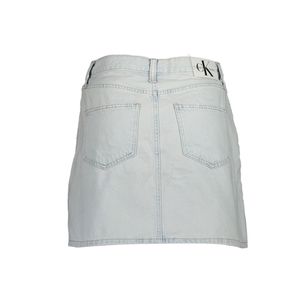 Azzurro Cotton Women Skirt