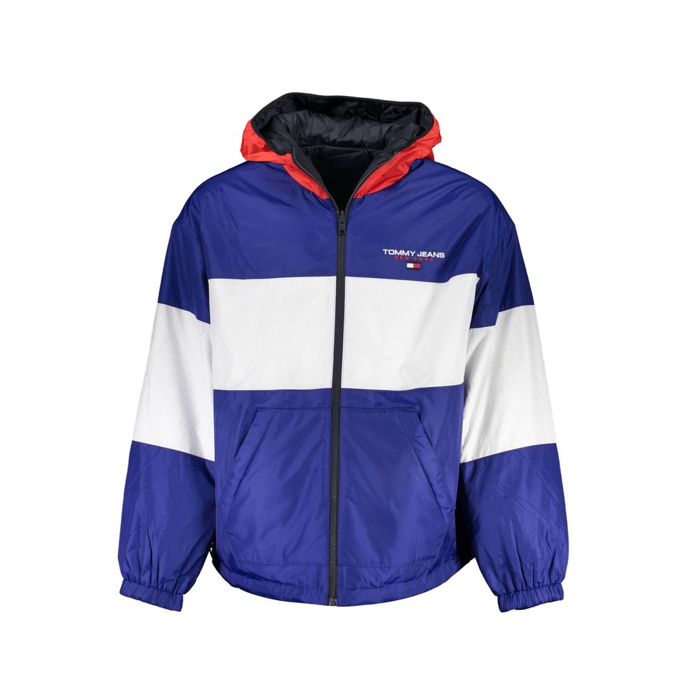 Blaue Polyester Herren-Wendejacke
