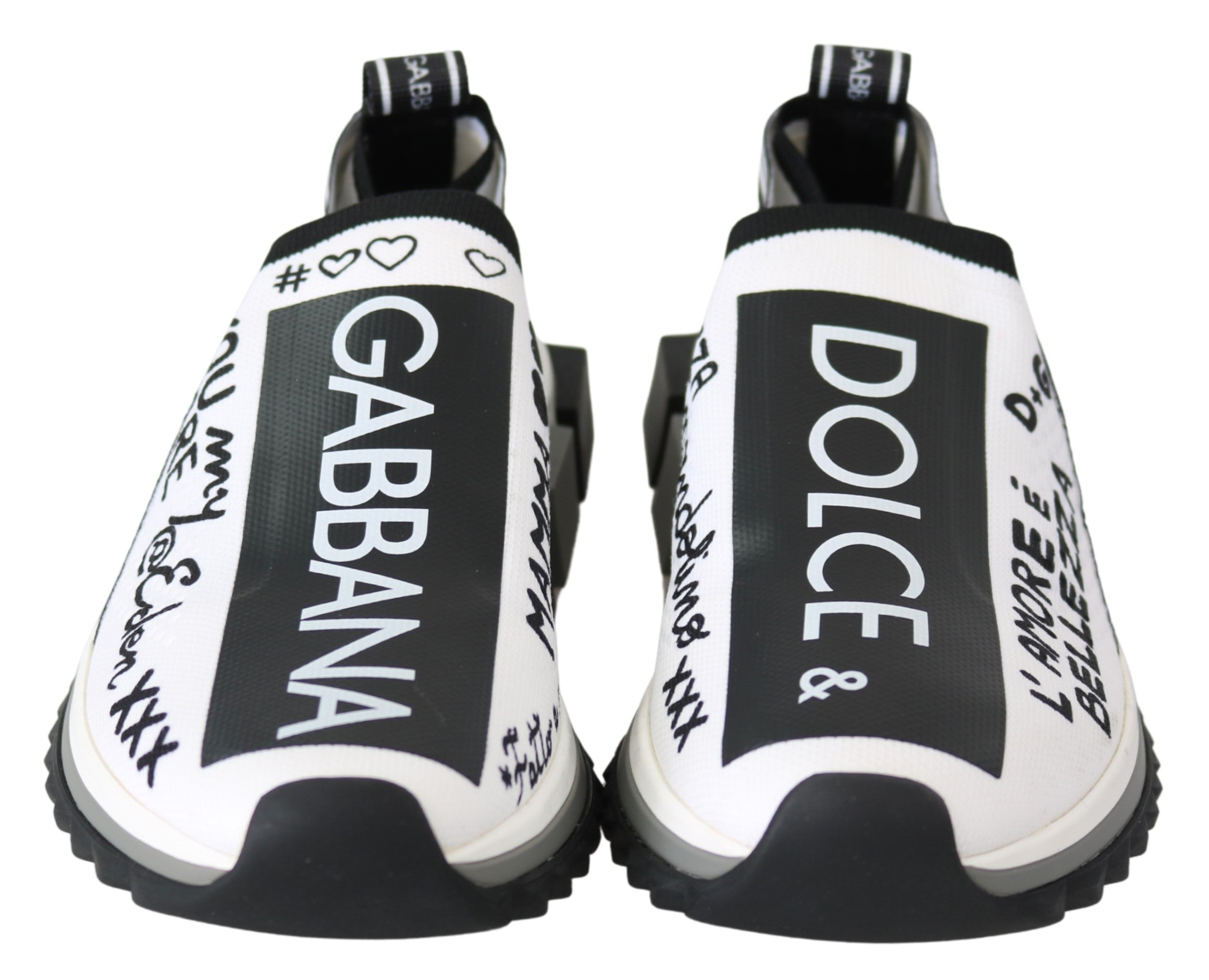 White Black Slip On Sorrento Sneakers