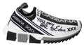 White Black Slip On Sorrento Sneakers