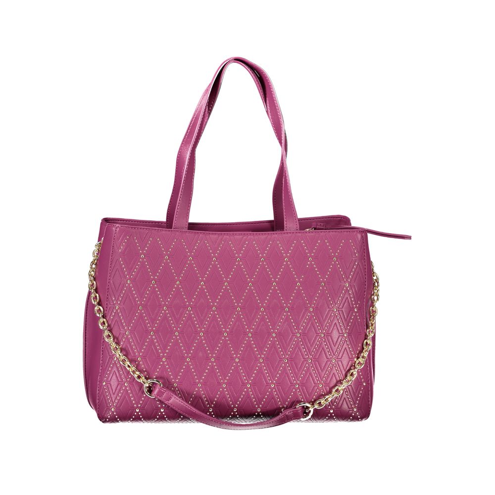 Violet Polyurethane Women Bag