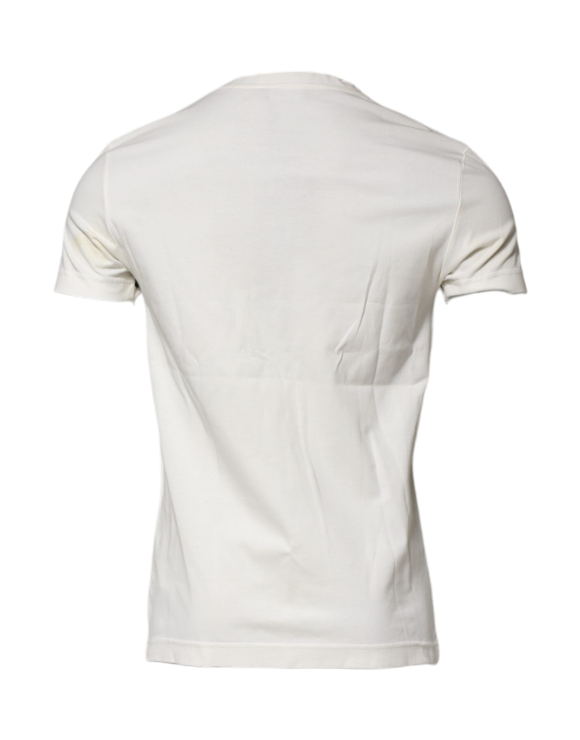White Cotton Logo Bandana Print T-shirt