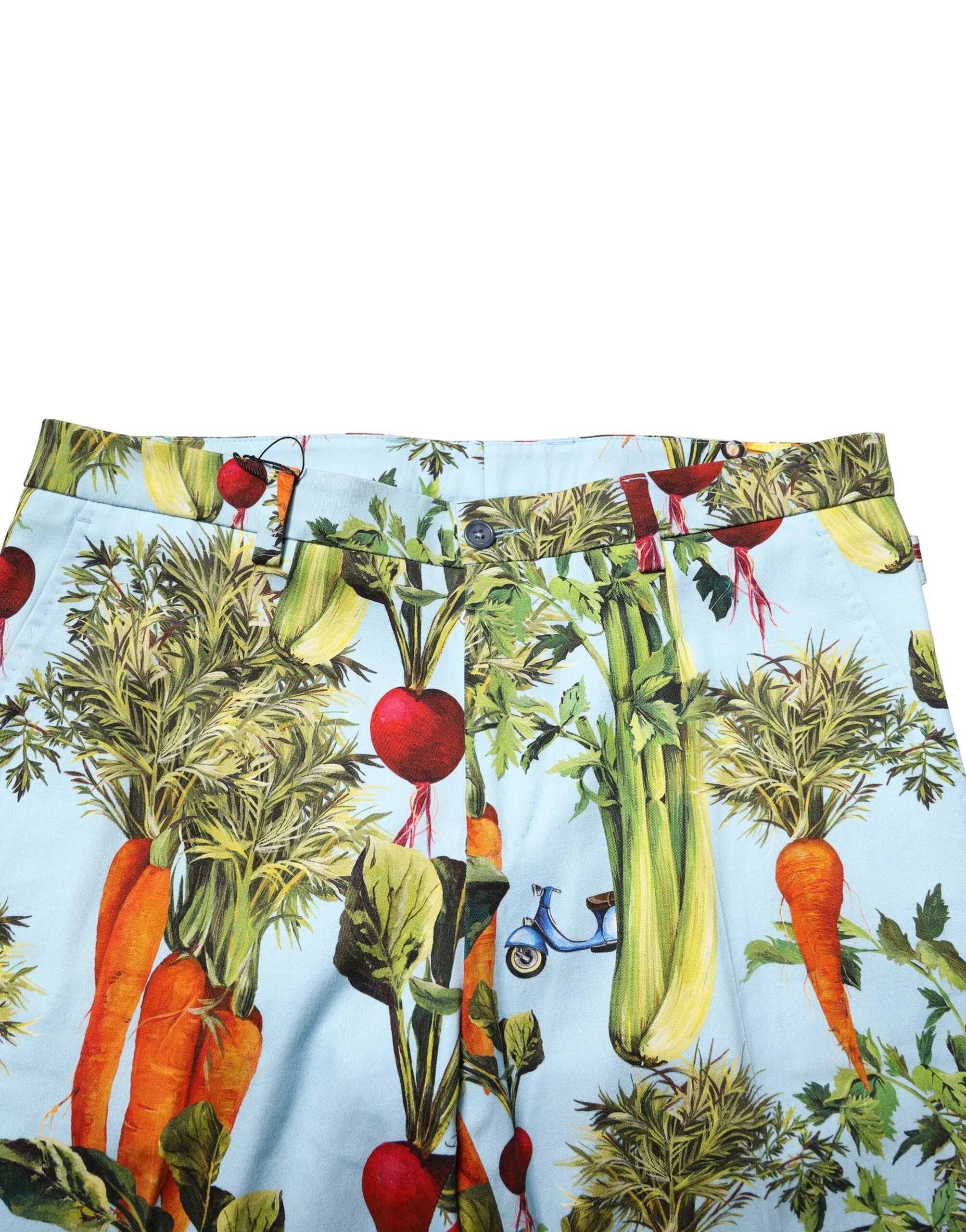 Multicolor Cotton Tapered Men Pants