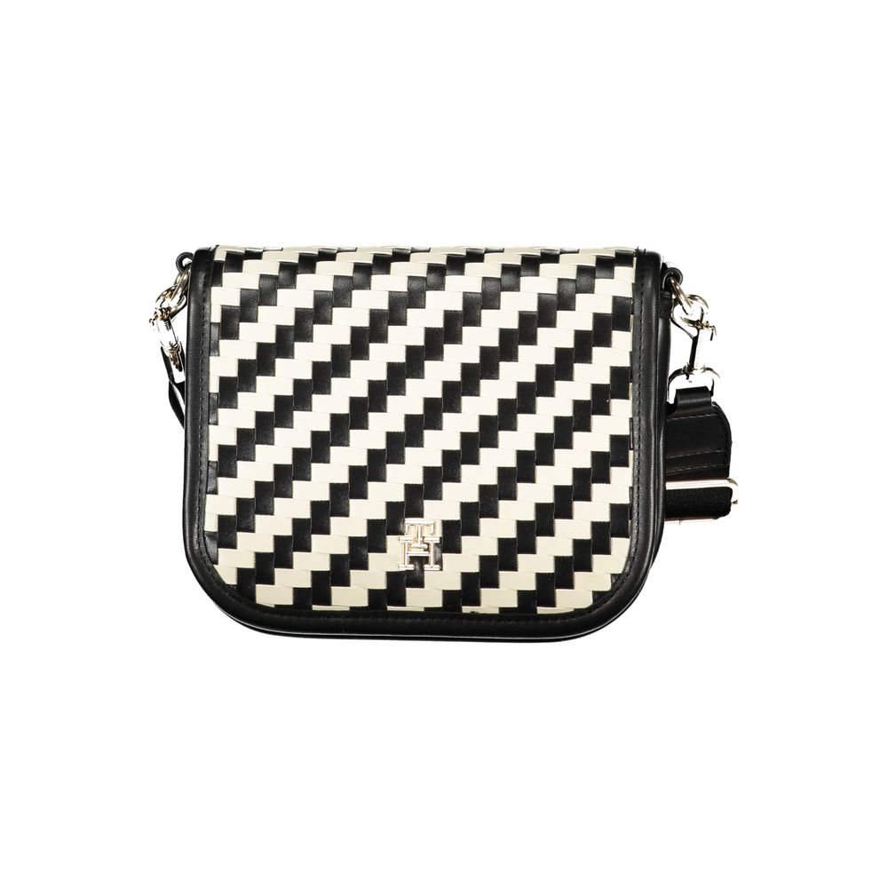 Black Polyurethane Women Handbag
