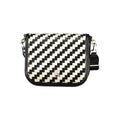 Black Polyurethane Women Handbag