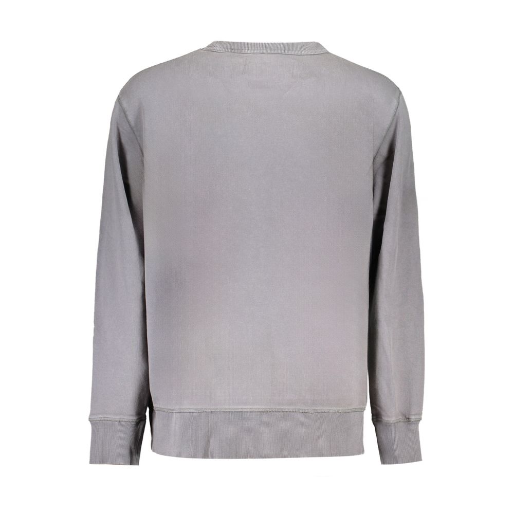Grauer Baumwollpullover für Männer