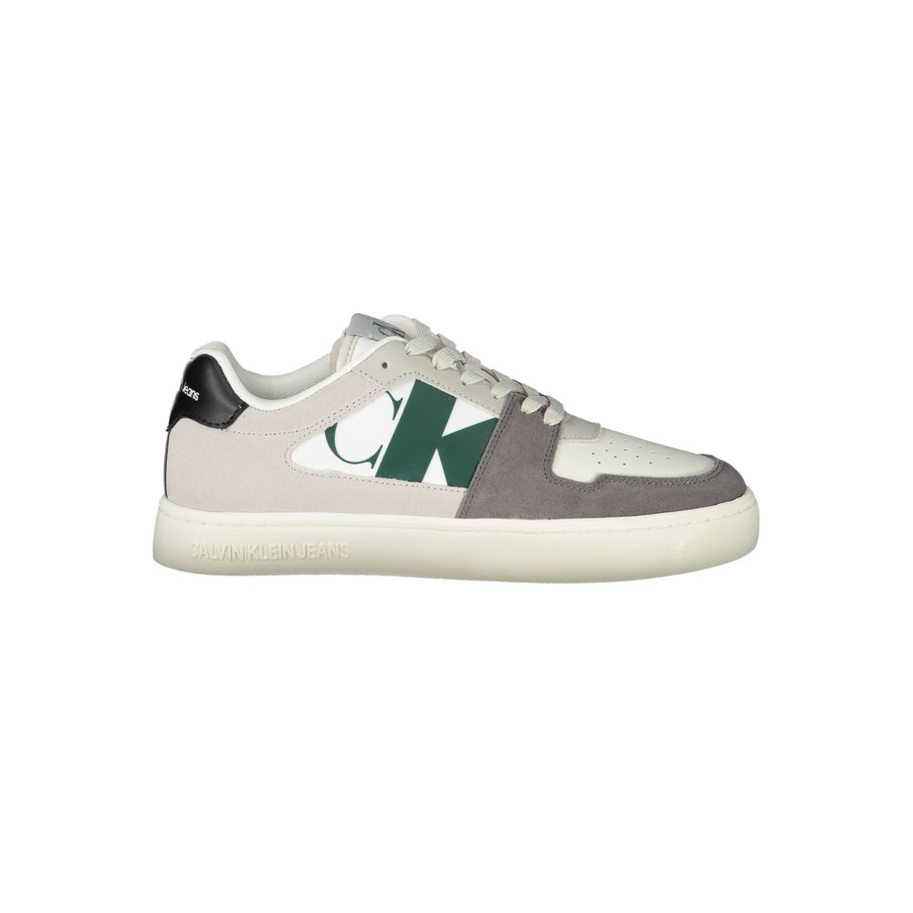 Weißer Polyester-Sneaker