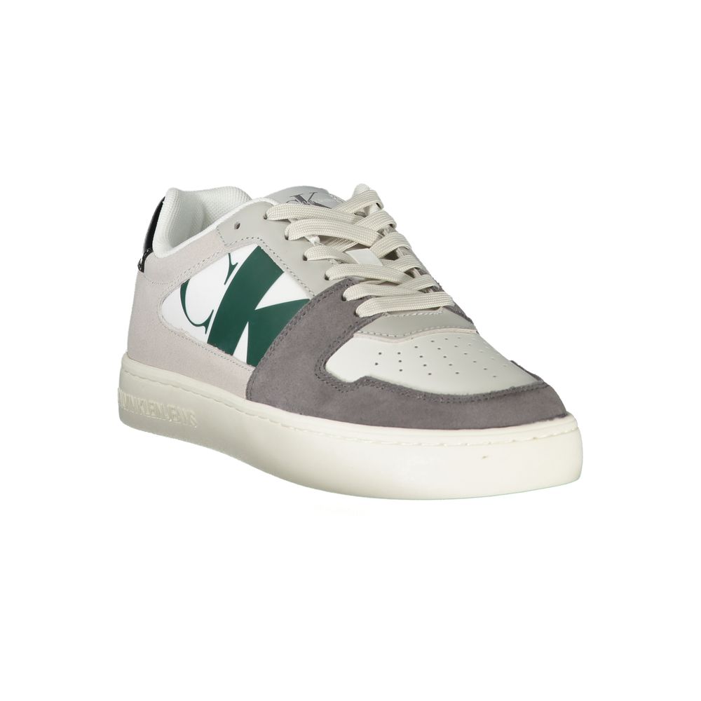 Weißer Polyester-Sneaker