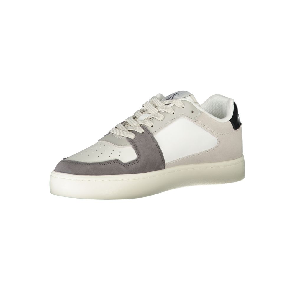 Weißer Polyester-Sneaker