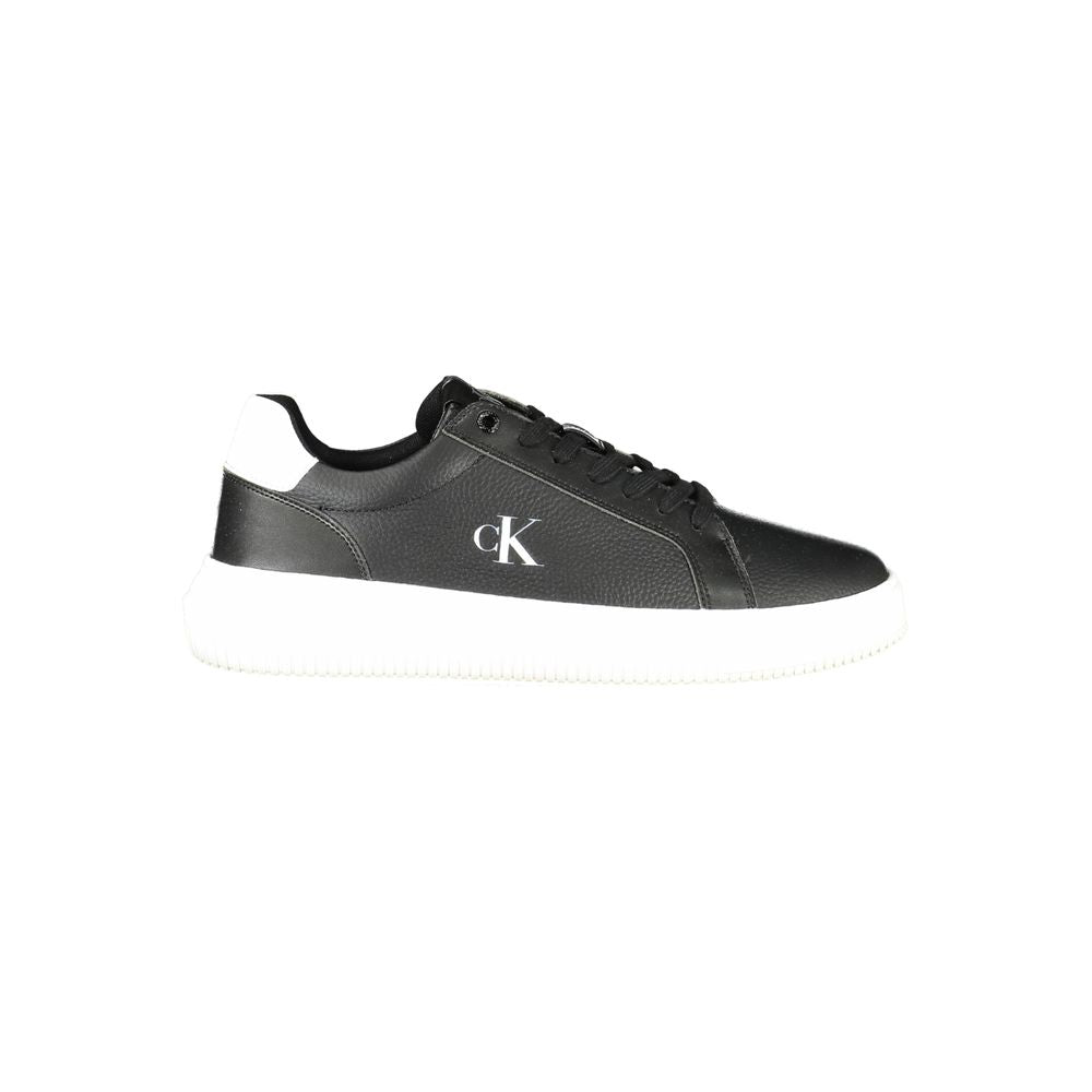 Schwarzer Polyester-Sneaker
