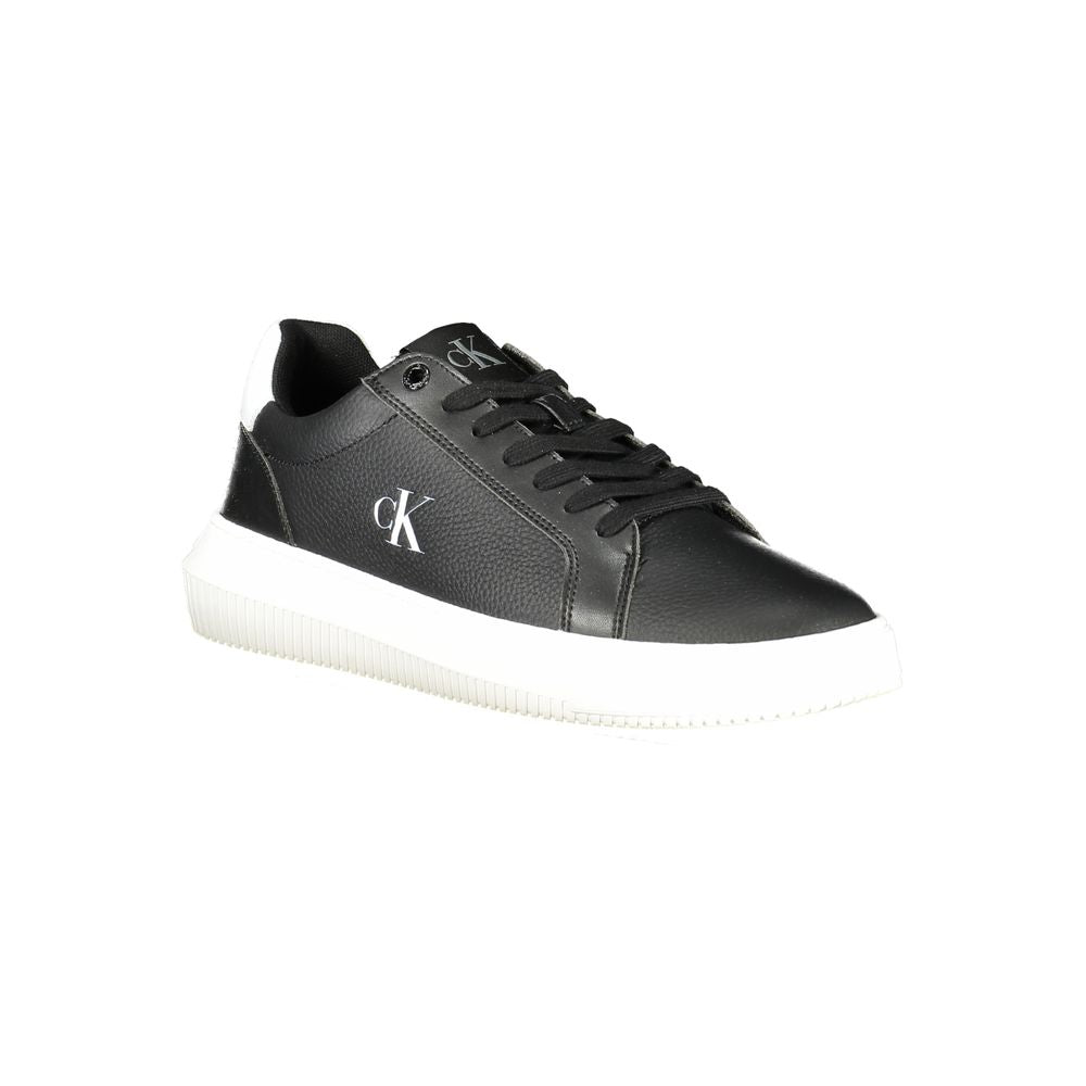 Schwarzer Polyester-Sneaker