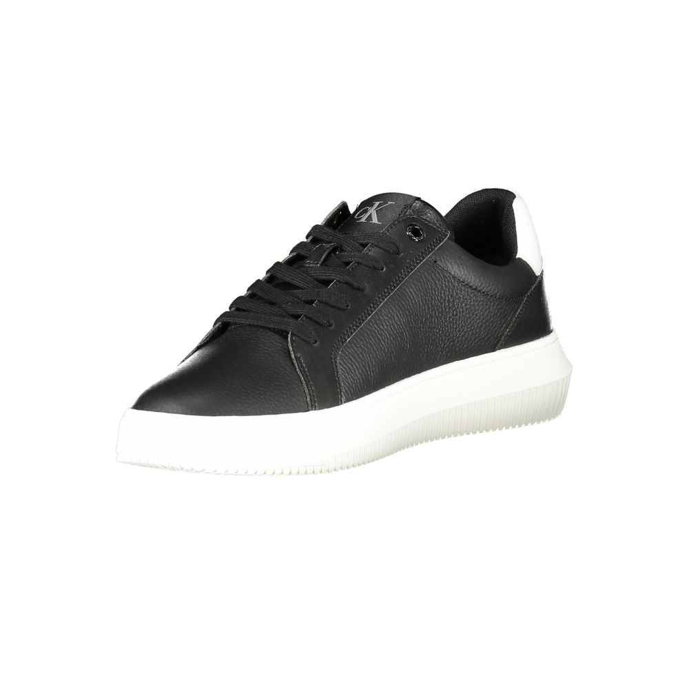 Schwarzer Polyester-Sneaker