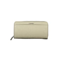 Beige Polyurethane Women Wallet