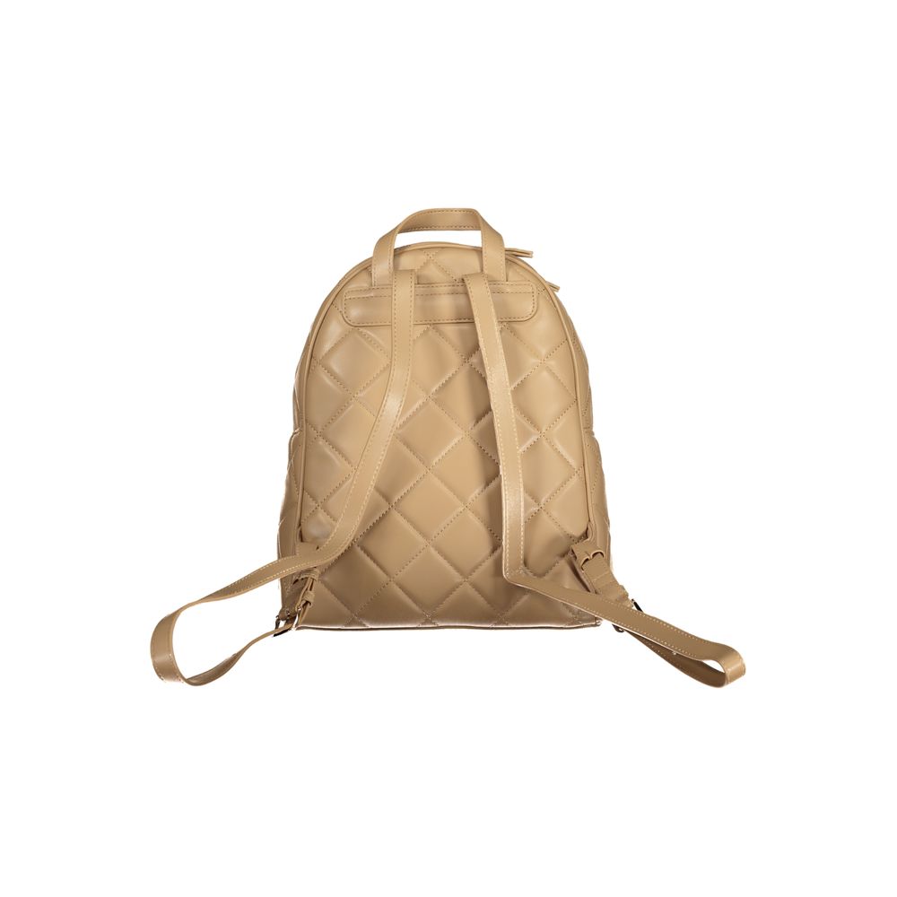Beige Polyethylene Backpack
