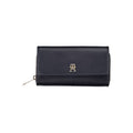 Blue Polyurethane Women Wallet