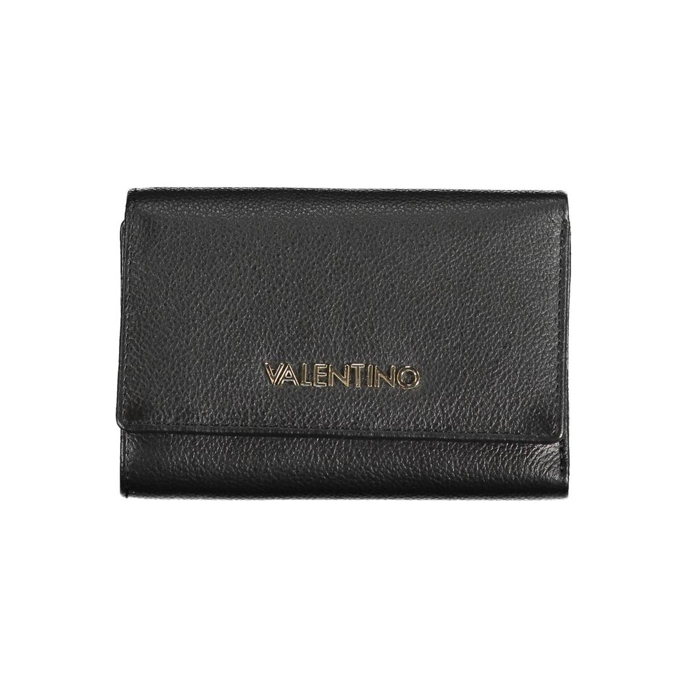 Black Polyurethane Women's Wallet