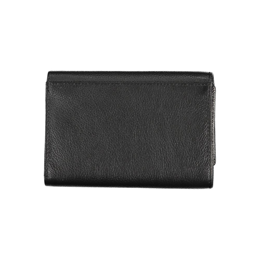 Black Polyurethane Women's Wallet