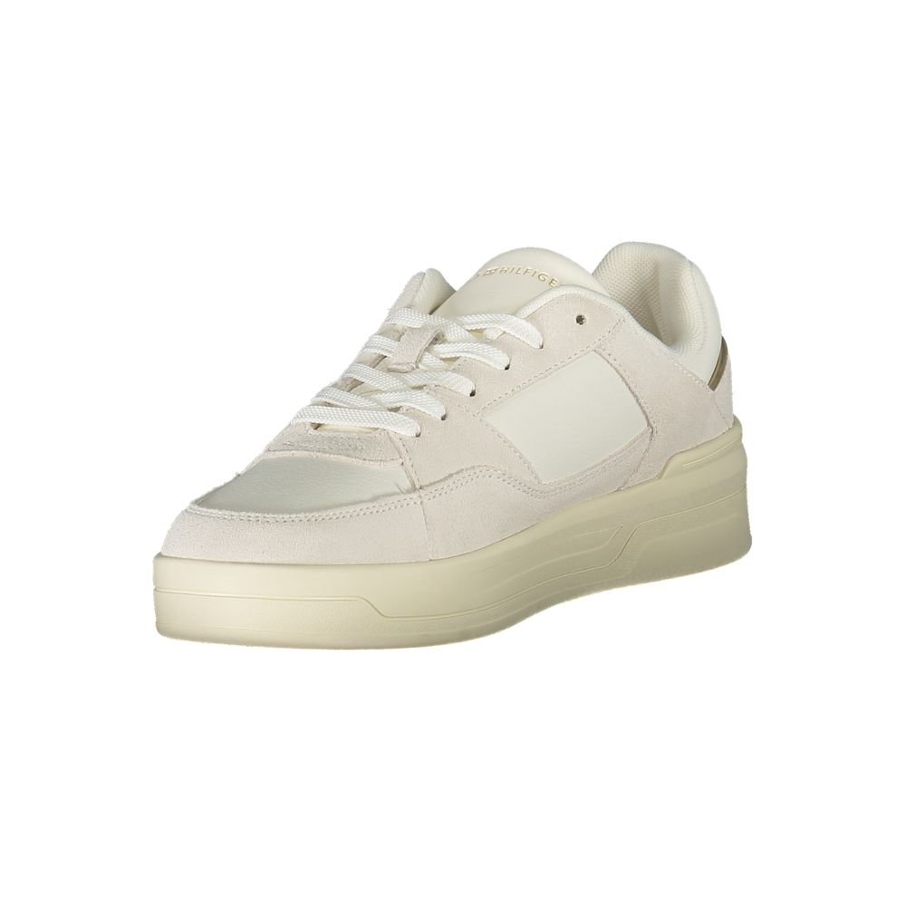 Weißer Polyester-Sneaker