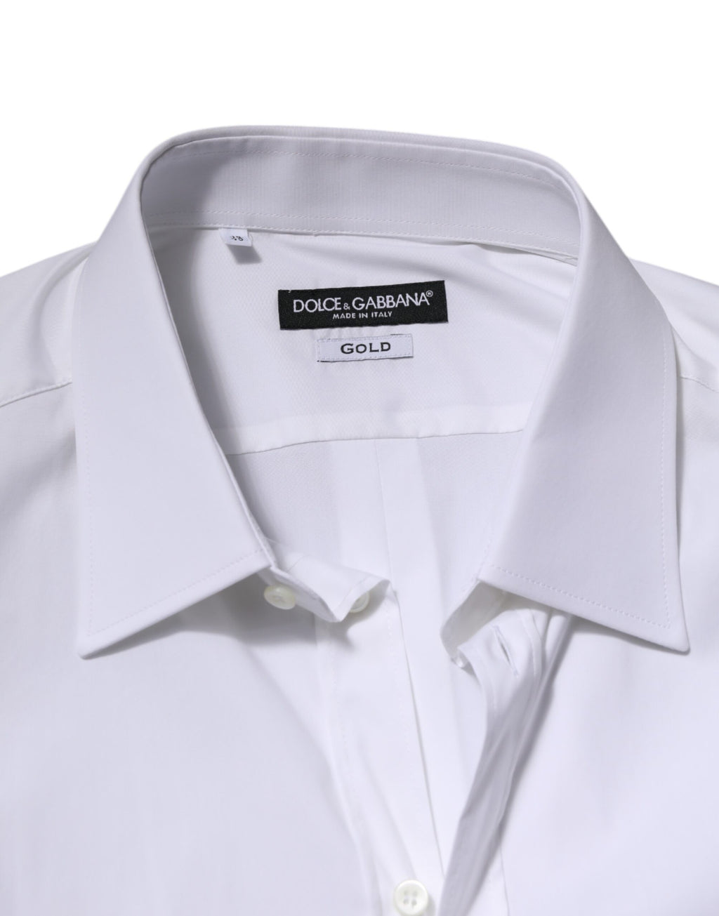 White GOLD Long Sleeve Dress Men Formal Shirt