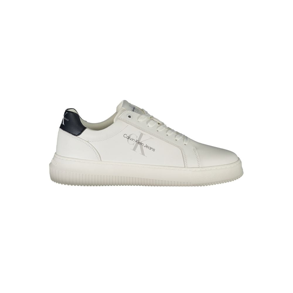 Weißer Polyester-Sneaker