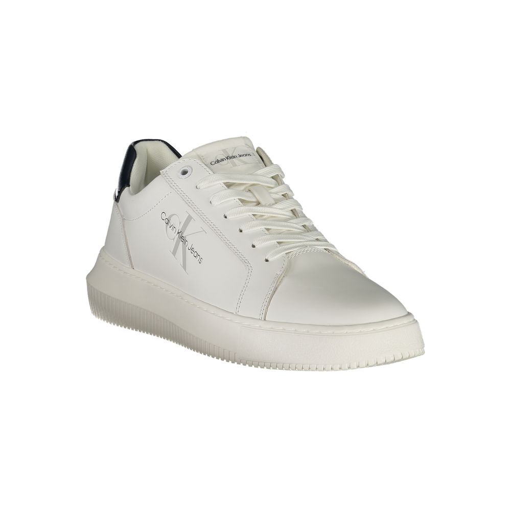 Weißer Polyester-Sneaker